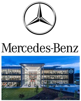 Mercedes-Benz Logo and headquarters