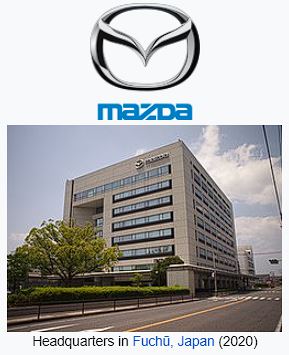 Mazda logo and corporate headquarters